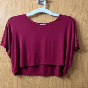 Stylish Burgundy Crop Top for Women
